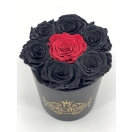 Mustad roosid+ värviline roos