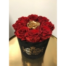 9-roosiga karp, punane+kuldne
